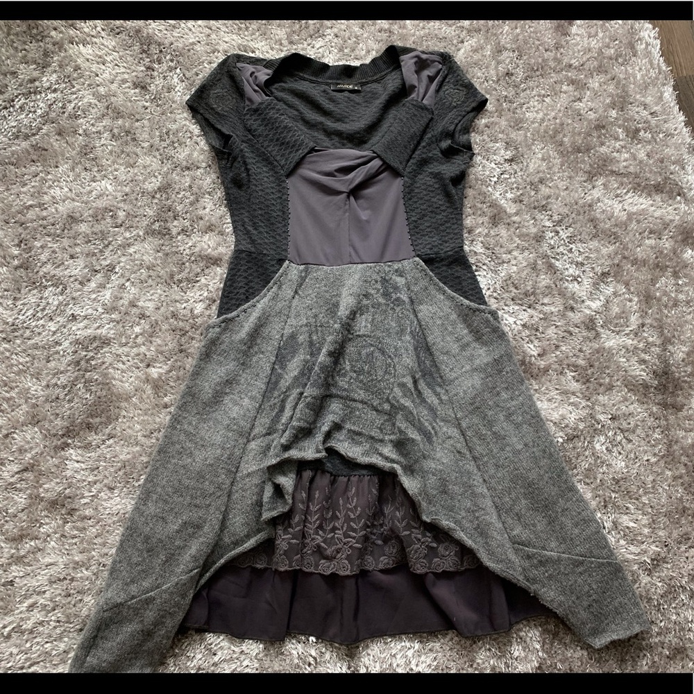 ANVRDIE Grey sweater dress